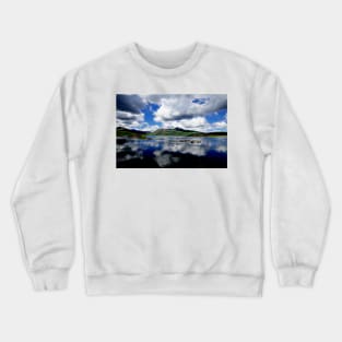 Black Mount neon glow 263, the Highlands, Scotland Crewneck Sweatshirt